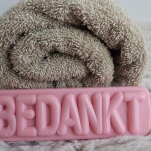 Letterzeep "BEDANKT" 80g