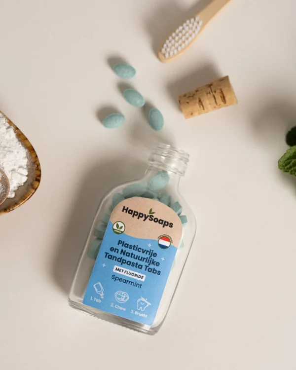 Tandpasta Tabs – Met Fluoride – Spearmint