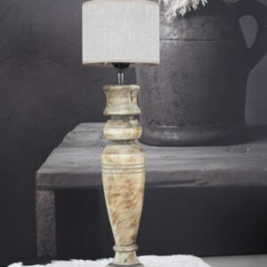 Lampvoet hout 40 x Ø13 cm (50 x Ø13 cm incl. vitting)