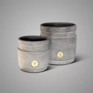 Brynxz Set van 2 Potten de Luxe Ind. Vintage
