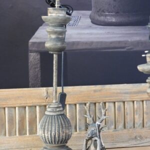 Lampvoet hout 61 x Ø12.5 cm (incl. vitting)