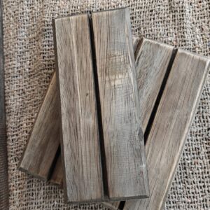 Onderzetters voor glasplaat - hout 16 x 7 x 2 cm