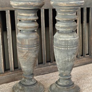 Kandelaar hout Ø10,5 x 30cm