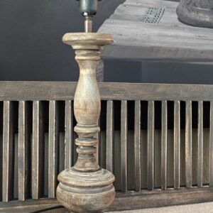 Lampvoet hout 50 x Ø12 cm (incl. vitting)