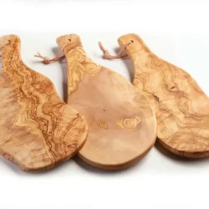 Snij- en serveerplank met handvat - rustiek