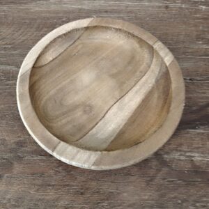Houten schaaltje Ø12 x 3cm
