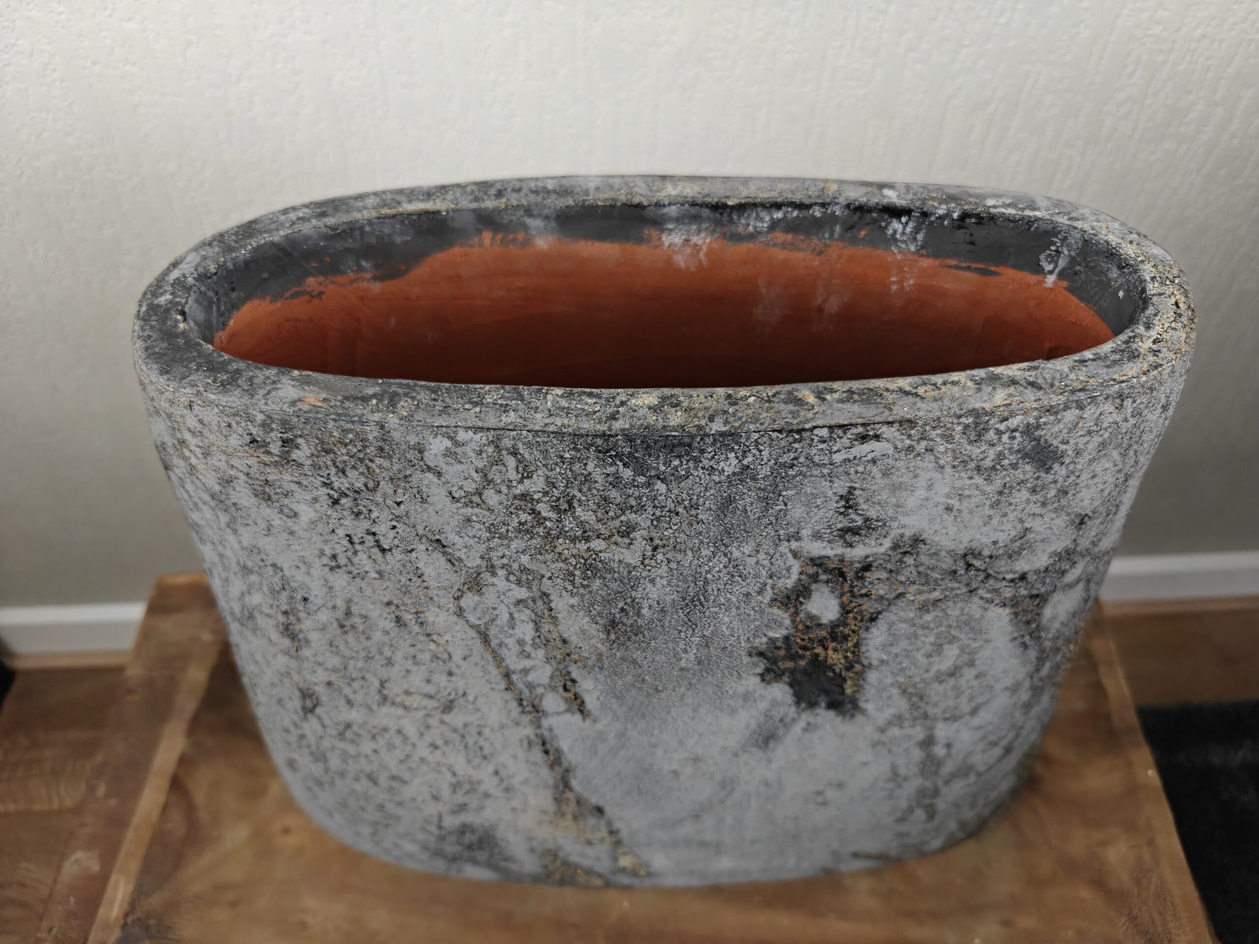 Zeer grote pot aardewerk 39 x 18 x 35cm - Afbeelding 3