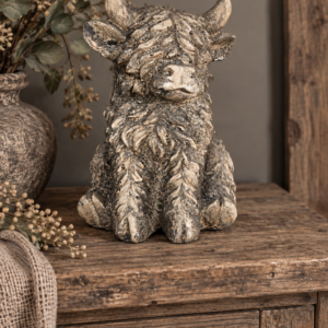 Hooglander zittend Countryfield Polystone - diverse formaten
