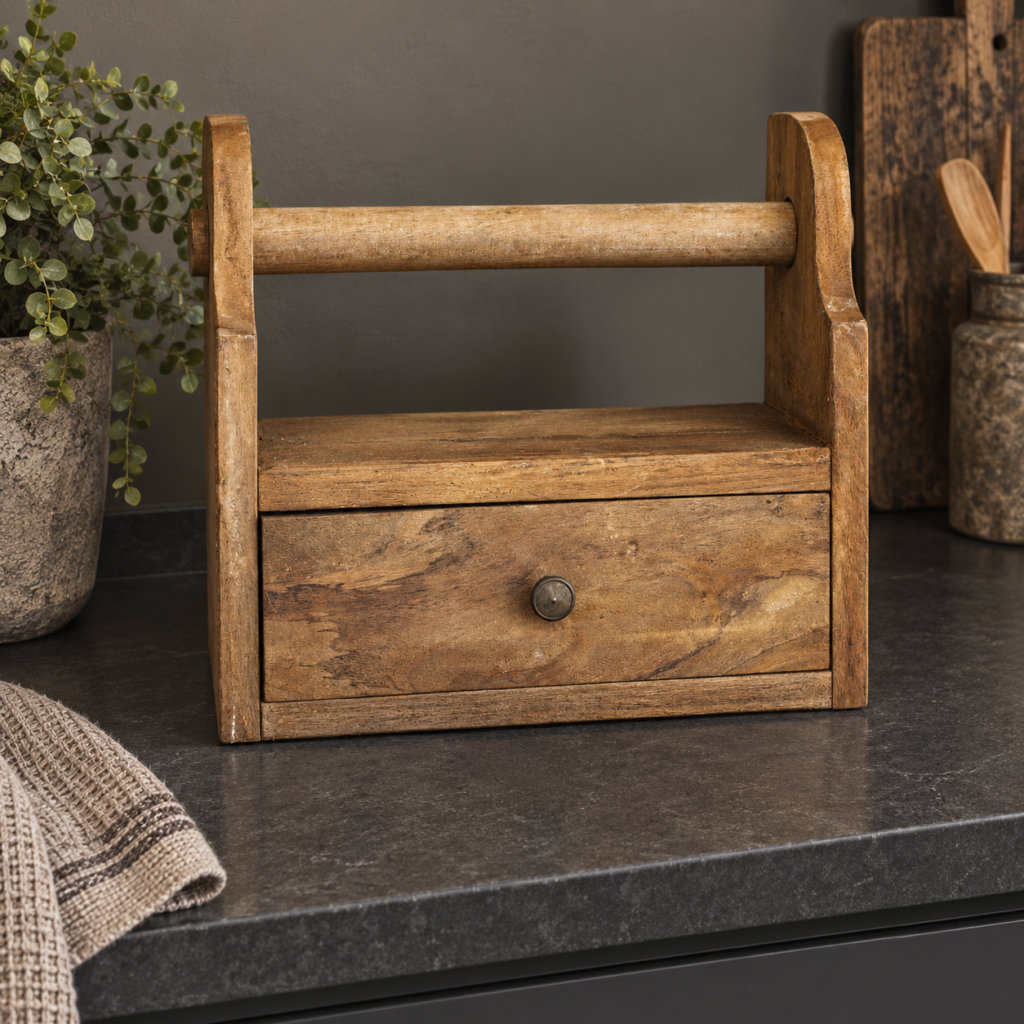 Houten Keukenrol houder