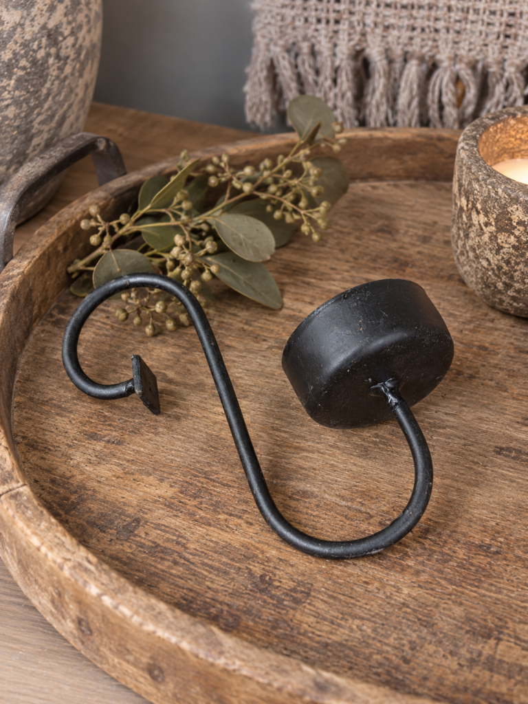 Windlicht hanger klein - glashaak voor waxinelicht - metaal