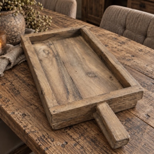 Dienblad hout rechthoekig 62 x 27 x 5cm